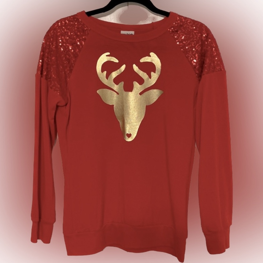 Christmas Reindeer Shirt - Size Medium